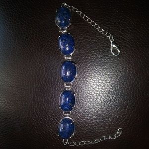 Sterling Silver Lapis Bracelet